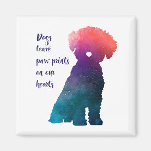 Hundeliebhaber Bichon Frise zeitgenössischer Druc Magnet