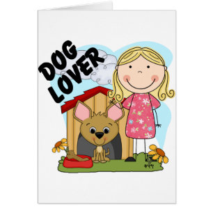 Hundeliebhaber-blonde Mädchen-T - Shirts und