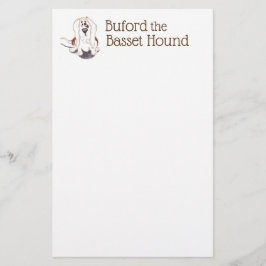 Hundeliebhaber Buford das Bassetbriefpapier Briefpapier