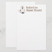 Hundeliebhaber Buford das Bassetbriefpapier Briefpapier (Vorne/Hinten)