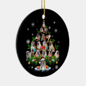 Hundeliebhaber | Bulldog Christmas Tree Ornaments Keramik Ornament (Rechts)
