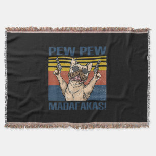 Hundeliebhaber   Bulldog Pew Madafakas Decke