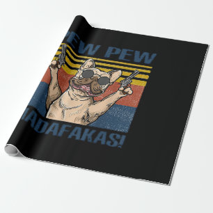 Hundeliebhaber  Bulldog-Pew Madafakas Geschenkpapier