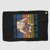 Hundeliebhaber| Bulldog-Pew Madafakas Golfhandtuch (Horizontal)