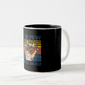 Hundeliebhaber| Bulldog-Pew Madafakas Zweifarbige Tasse (VorderseiteRechts)
