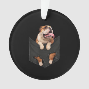 Hundeliebhaber Englischer Bulldog in deinen Pock Ornament