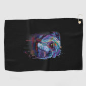 Hundeliebhaber| English Bulldog Geschenk Englisch  Golfhandtuch (Horizontal)