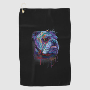 Hundeliebhaber English Bulldog Geschenk Englisch Golfhandtuch