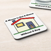 Hundeliebhaber-Haus ist- nicht ein Getränkeuntersetzer (Linke Seite)