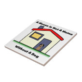 Hundeliebhaber-Haus ist- nicht eine Zuhause-Fliese Fliese (Seite)