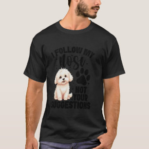 Hundeliebhaber Hundebesitzer Meine Nase Welpenlieb T-Shirt