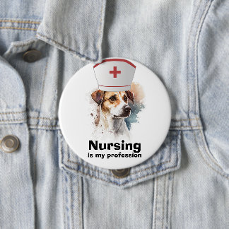 Hundeliebhaber, Krankenschwester Button