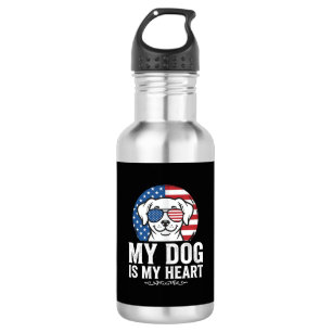 Hundeliebhaber Mein Hund Ist Mein Herz Edelstahlflasche