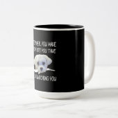 Hundeliebhaber| Niedlich maltesisch Jedes Gericht, Zweifarbige Tasse (VorderseiteRechts)