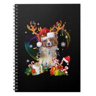 Hundeliebhaber Papillon Christmas Present Notizblock