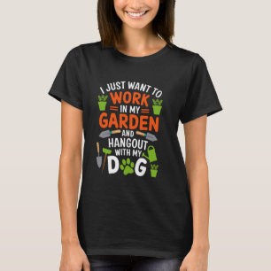 Hundeliebhaber Pflanzenliebhaber für Gärtner Lusti T-Shirt