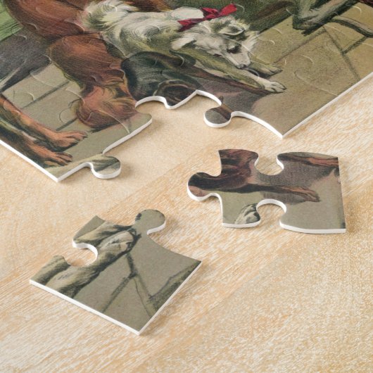 Hundeliebhaber-Puzzlespiel Puzzle (Seite)