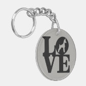 Hundeliebhaber-Schlüsselanhänger Schlüsselanhänger (Vorderseite links)