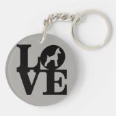 Hundeliebhaber-Schlüsselanhänger Schlüsselanhänger (Rückseite)