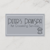 Hundeliebhaber Treue Visitenkarte (Rückseite)