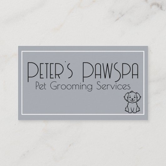 Hundeliebhaber Treue Visitenkarte (Rückseite)