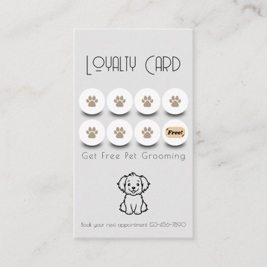 Hundeliebhaber Treue Visitenkarte (Vorderseite)