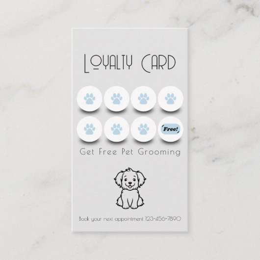 Hundeliebhaber Treue Visitenkarte (Vorderseite)