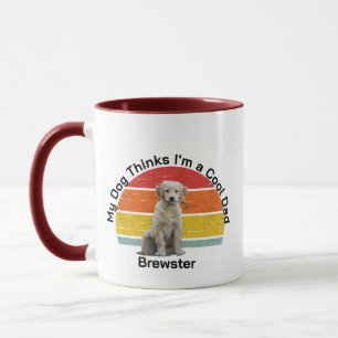 Hundeliebhaber-Vater personalisiert - Süßer Welpe  Tasse