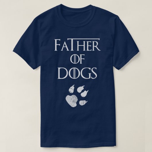 Hundeliebhaber Vater von Hunden T-Shirt (Design vorne)