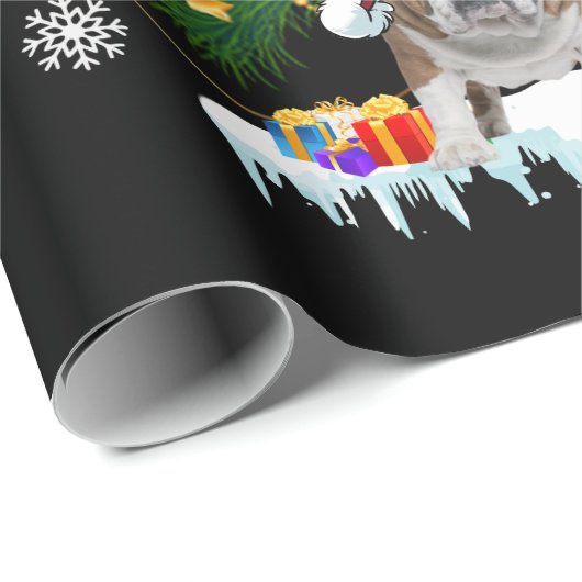 Hundeliebhaber| Weihnachtsbaumschmuck für Bulldots Geschenkpapier (Rolleneckpunkt)