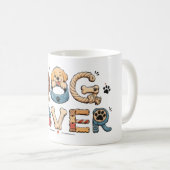 Hundeliebhaber Wortkunst Kaffeetasse (VorderseiteRechts)