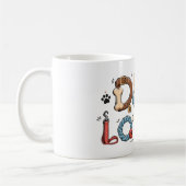Hundeliebhaber Wortkunst Kaffeetasse (Links)