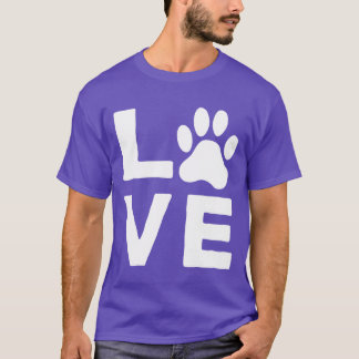 Hundeliebt Hundeliebt Hunde Liebhaber Pfote lustig T-Shirt