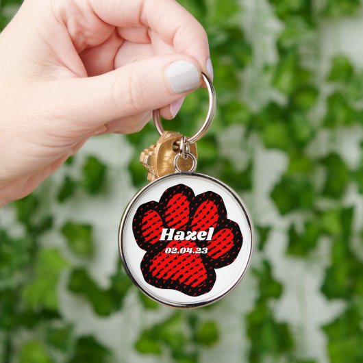 Hundeloch Schlüsselanhänger (Hand)