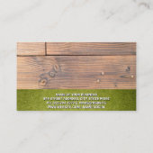 Hundelogo | Turf Wood | Tierdienste Visitenkarte (Rückseite)