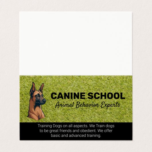 Hundelostration | Astroturf Visitenkarten (Außenseite Aufgefaltet)