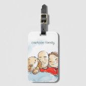 Hundeltern Gepäckanhänger (Vorderseite Vertikal)