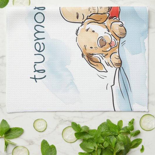 Hundeltern Geschirrtuch (Gefaltet)