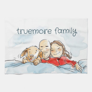 Hundeltern Geschirrtuch