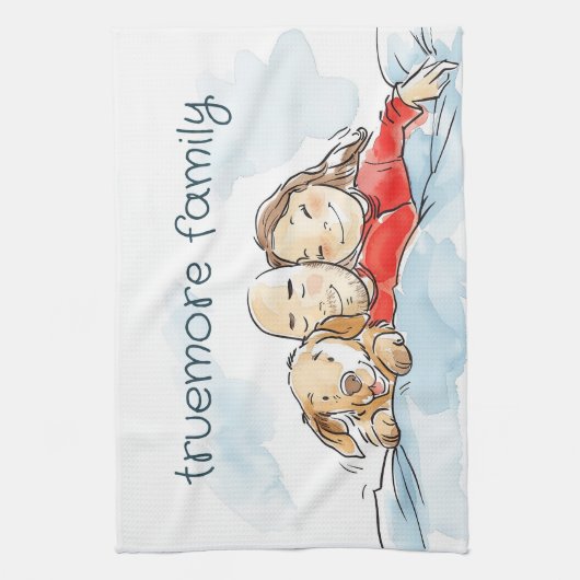 Hundeltern Geschirrtuch (Vertikal)