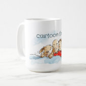 Hundeltern Kaffeetasse (Vorderseite Links)