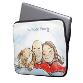 Hundeltern Laptopschutzhülle (Vorderseite Links)