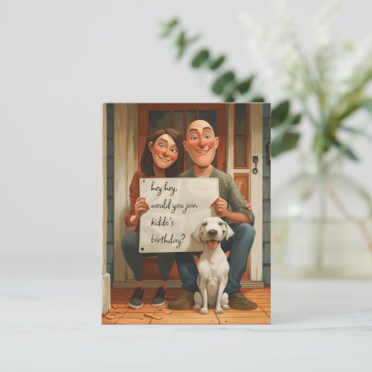 Hundeltern Postkarte (Stehend Vorderseite)