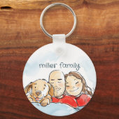 Hundeltern Schlüsselanhänger (Vorderseite)