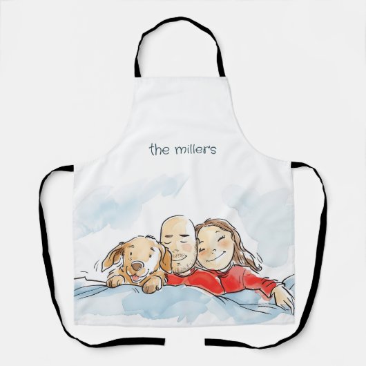 Hundeltern Schürze (Vorderseite)