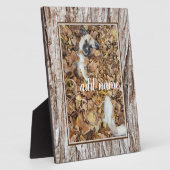 Hundeltier mit modernem Foto witzig Fotoplatte (Seite)