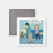 Hundemagnet: Muss Liebe Hunde Magnet (Vorderseite/Rückseite)