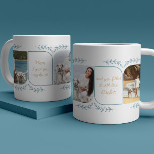 Hundemama 3 Hochformat-Foto Liebende Worte Weiblic Kaffeetasse