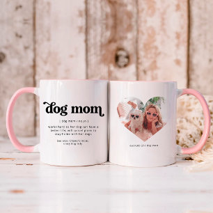 Hundemama Benutzerfoto und Text Tasse