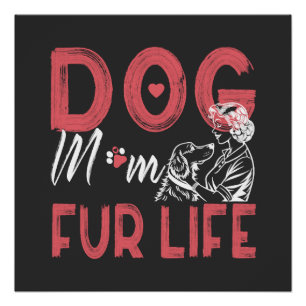 Hundemama Fell Leben Muttertag Geschenke für Haust Poster